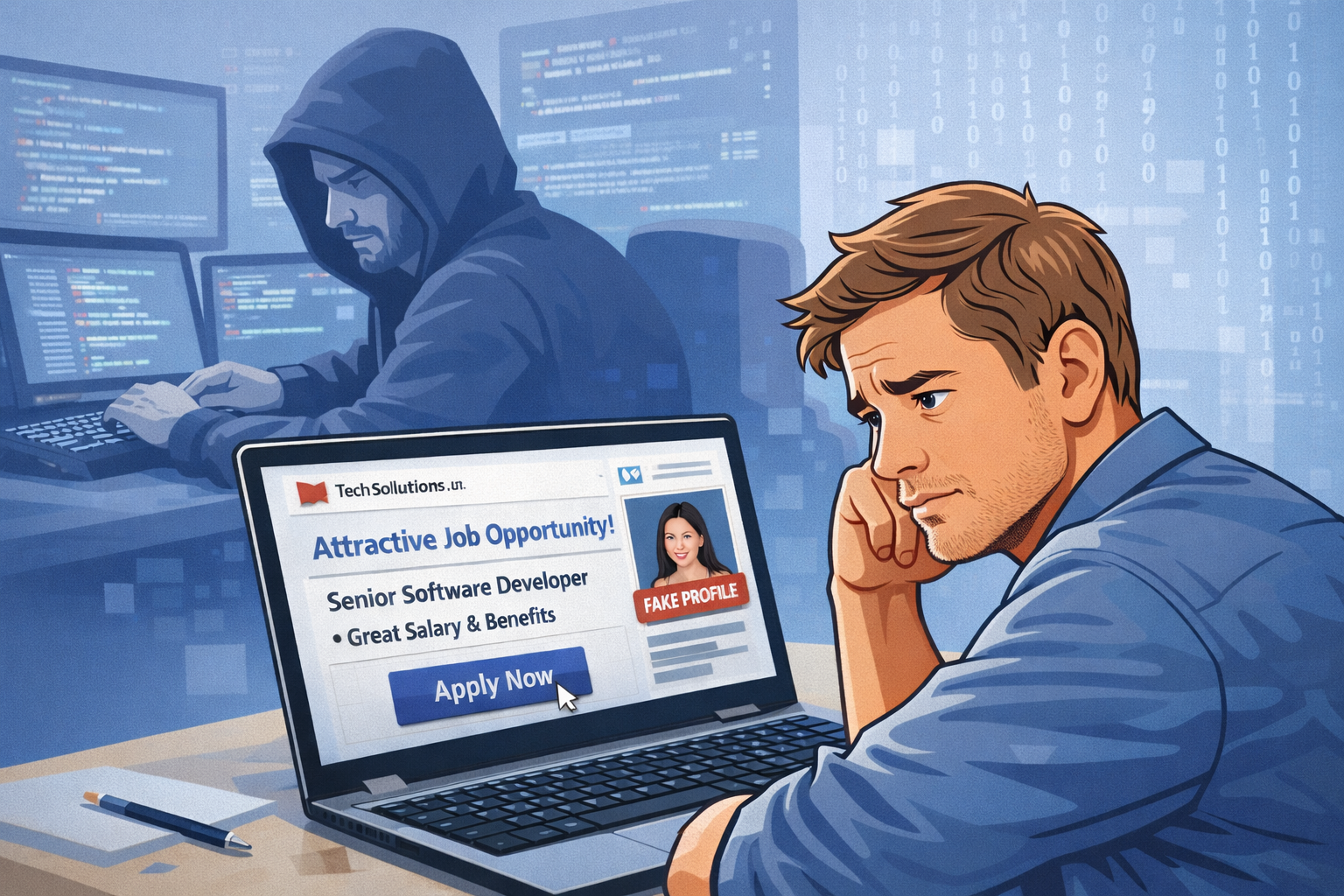 Vorsicht Malware: Cyberkriminelle ködern ihre Opfer vermehrt auf Online-Jobplattformen