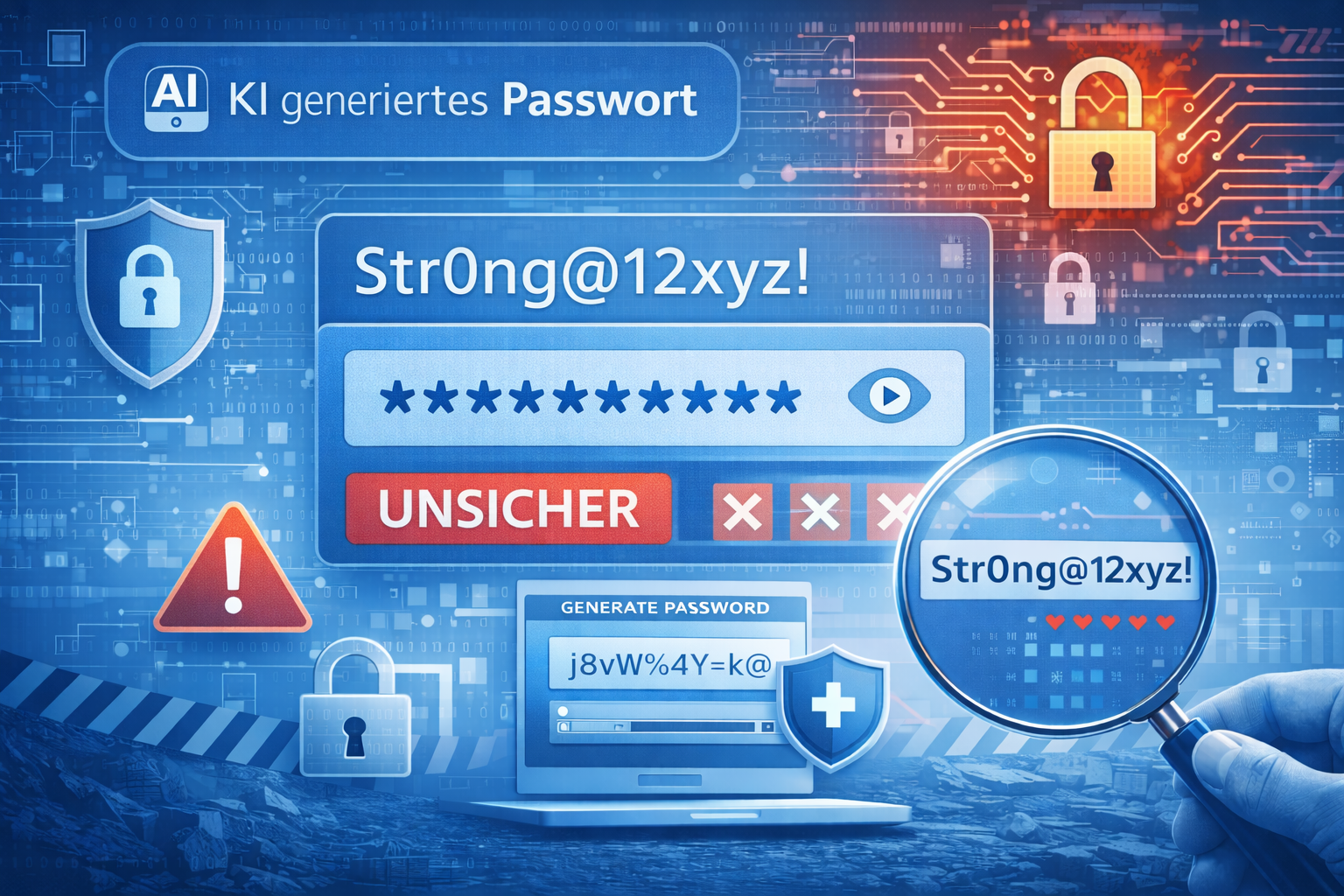 Passwortsicherheit KI-generierte Passwörter als Sicherheitsrisiko