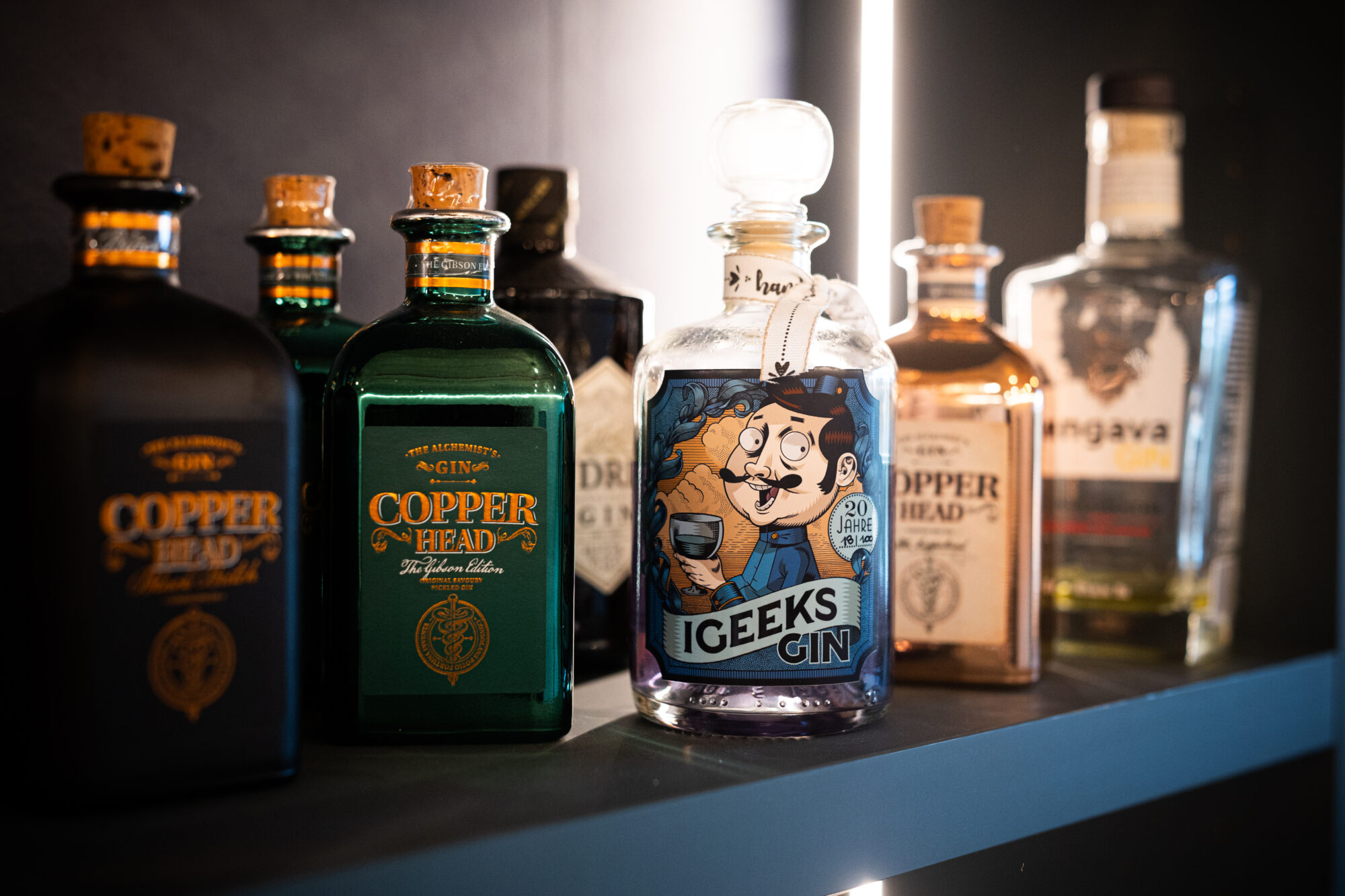 igeeks Gin in der Bar am Standort Zürich